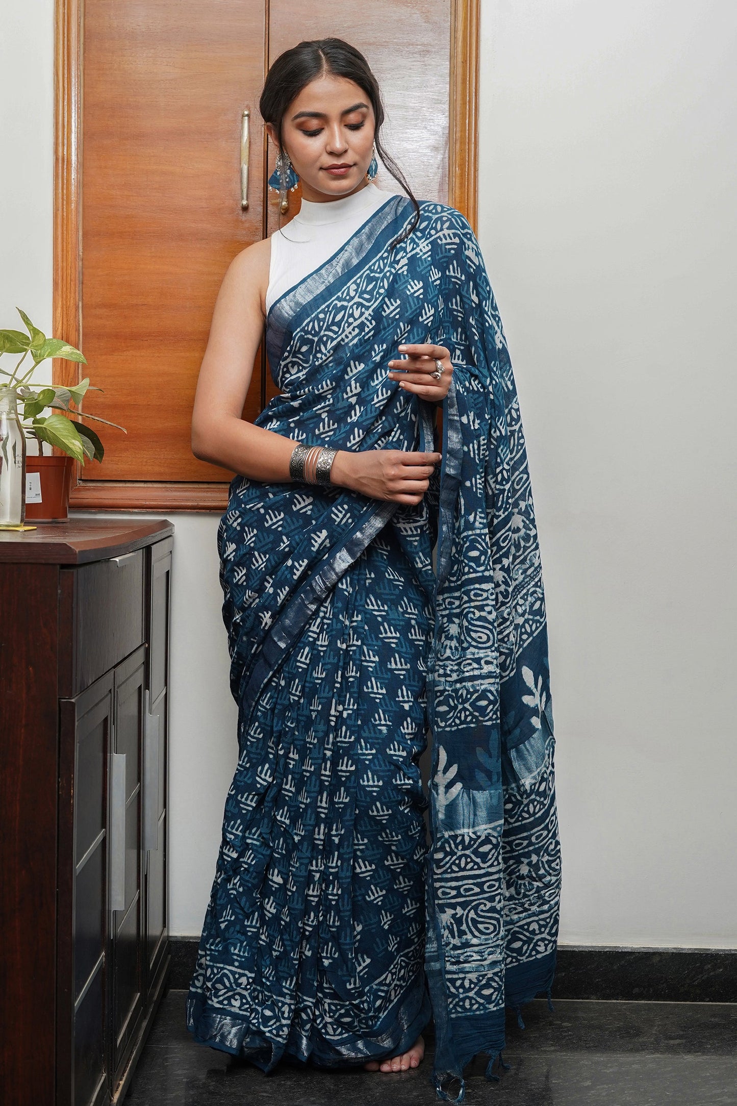 Heritage Ethereal Navy Saree