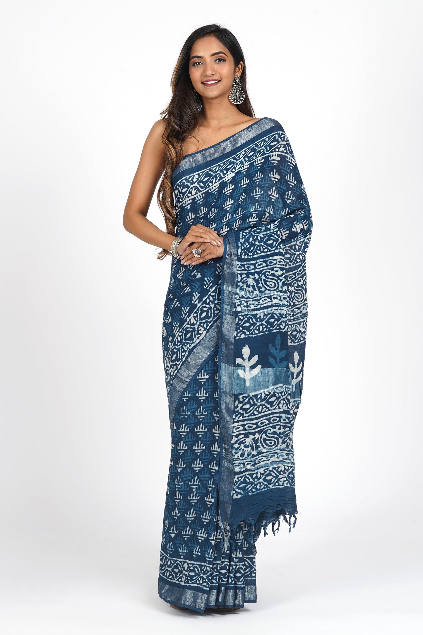 Heritage Ethereal Navy Saree