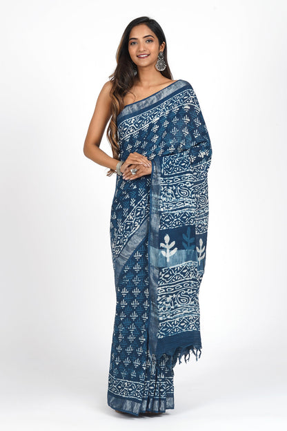 Heritage Ethereal Navy Saree