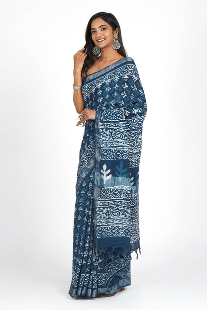 Heritage Ethereal Navy Saree