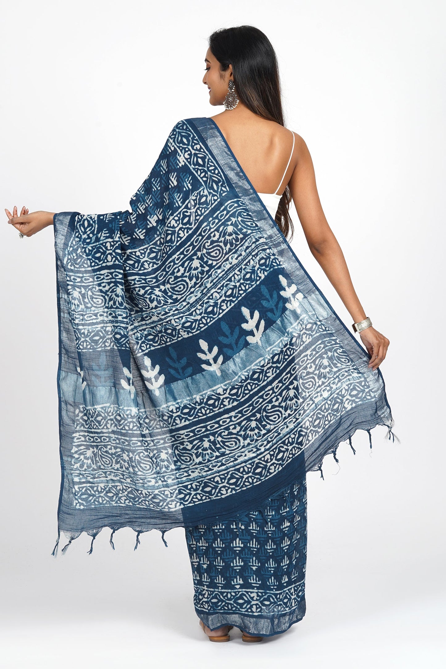 Heritage Ethereal Navy Saree