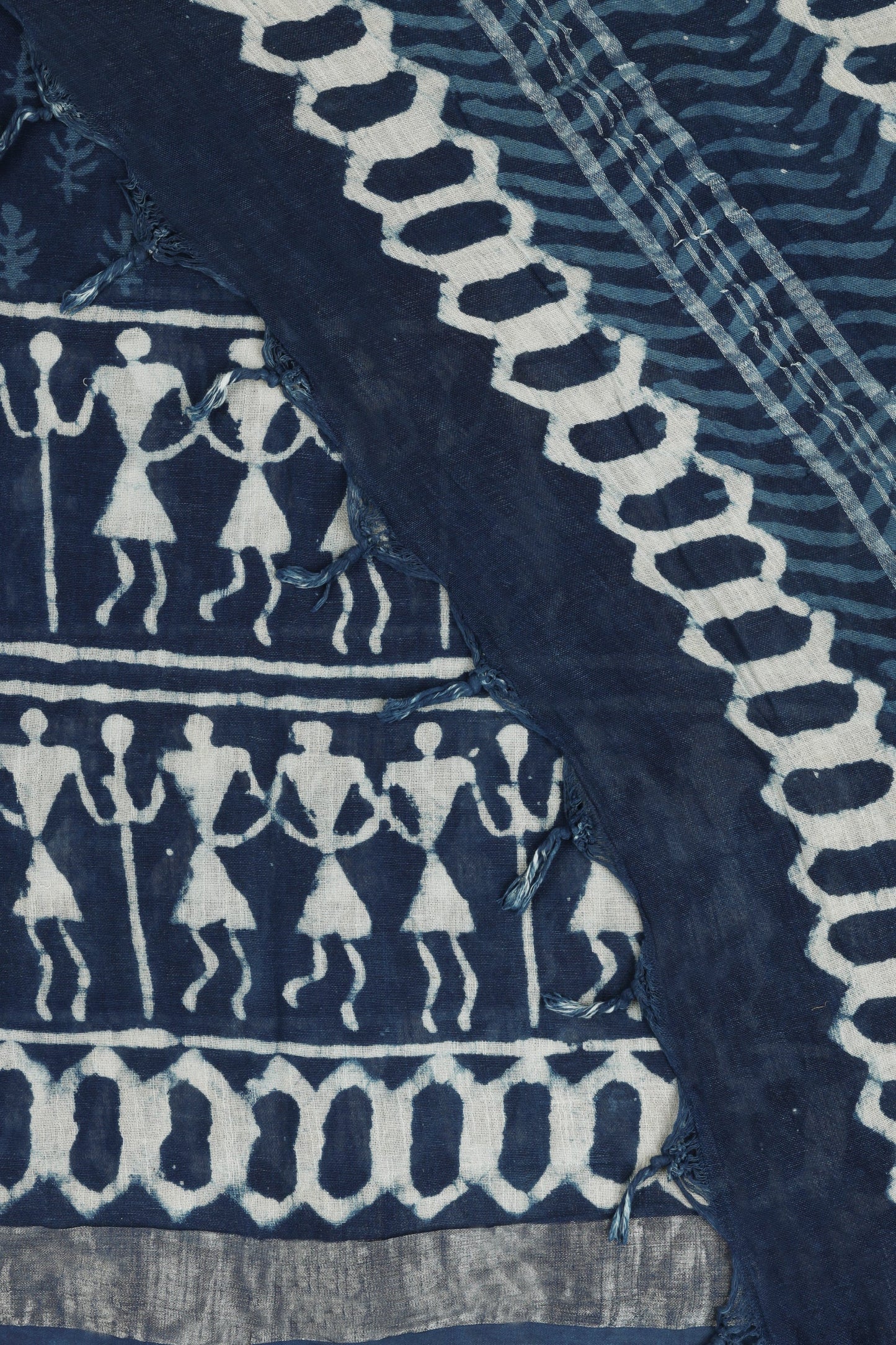 Heritage Maritime Linen Saree