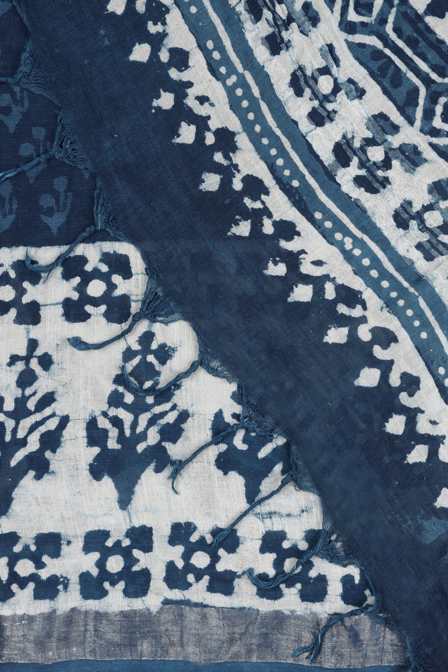 Heritage Moonlit Linen Saree