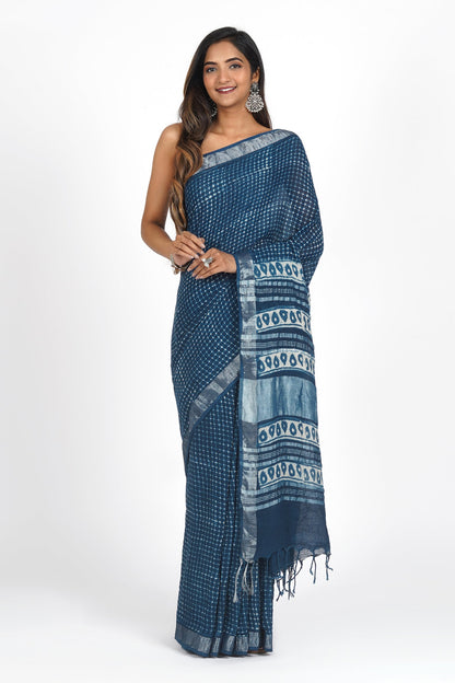 Heritage Midnight Cascade Saree