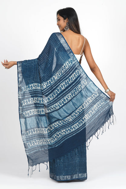 Heritage Midnight Cascade Saree