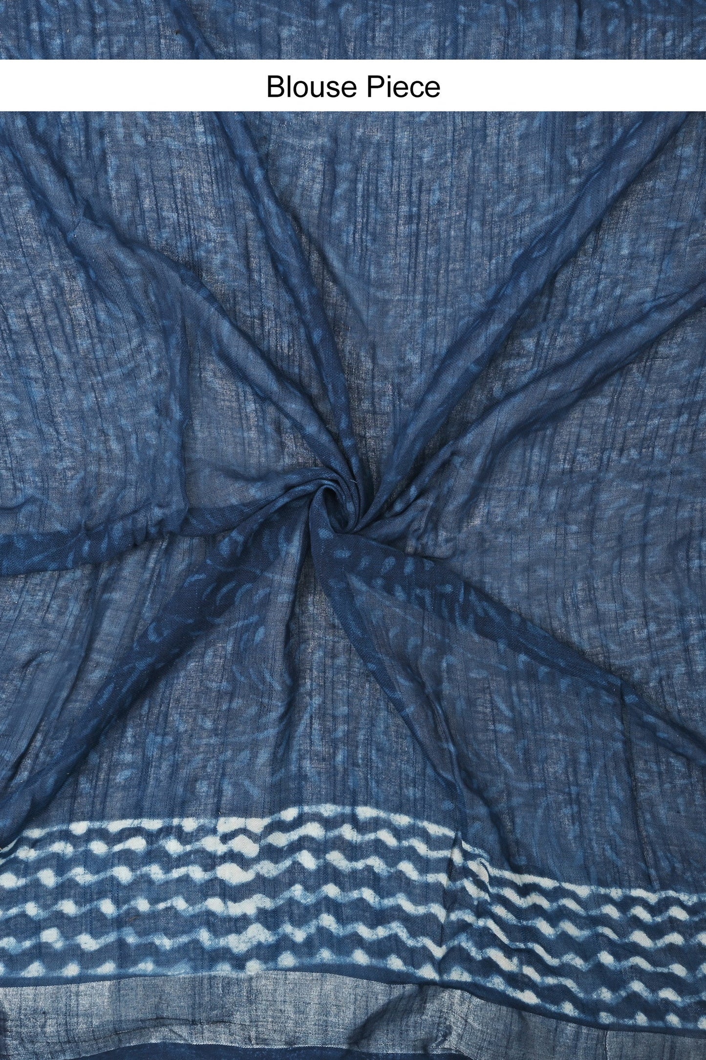 Heritage Sapphire Mist Linen Saree