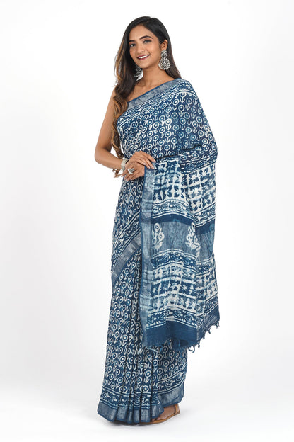 Heritage Velvet Nightfall Saree