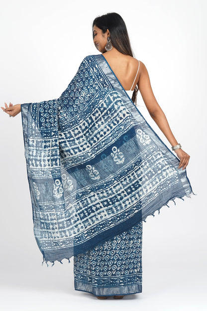 Heritage Velvet Nightfall Saree
