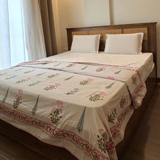 Reversible Hand Block Print Dohar - Timeless Comfort