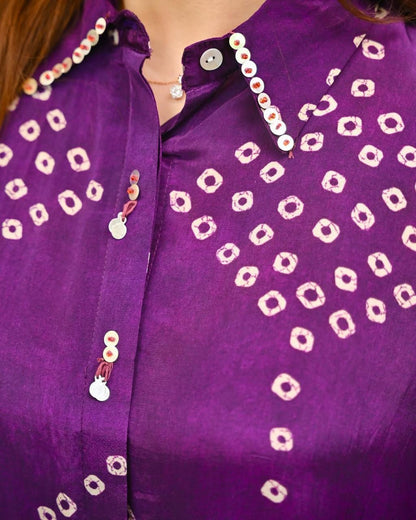Bandhej Traditional Pure Cotton Co-Ord Set