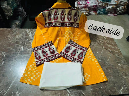 Bandhej Traditional Pure Cotton Co-Ord Set