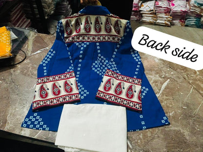 Bandhej Traditional Pure Cotton Co-Ord Set
