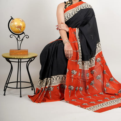 Khadi Saree in  Premium Design Print