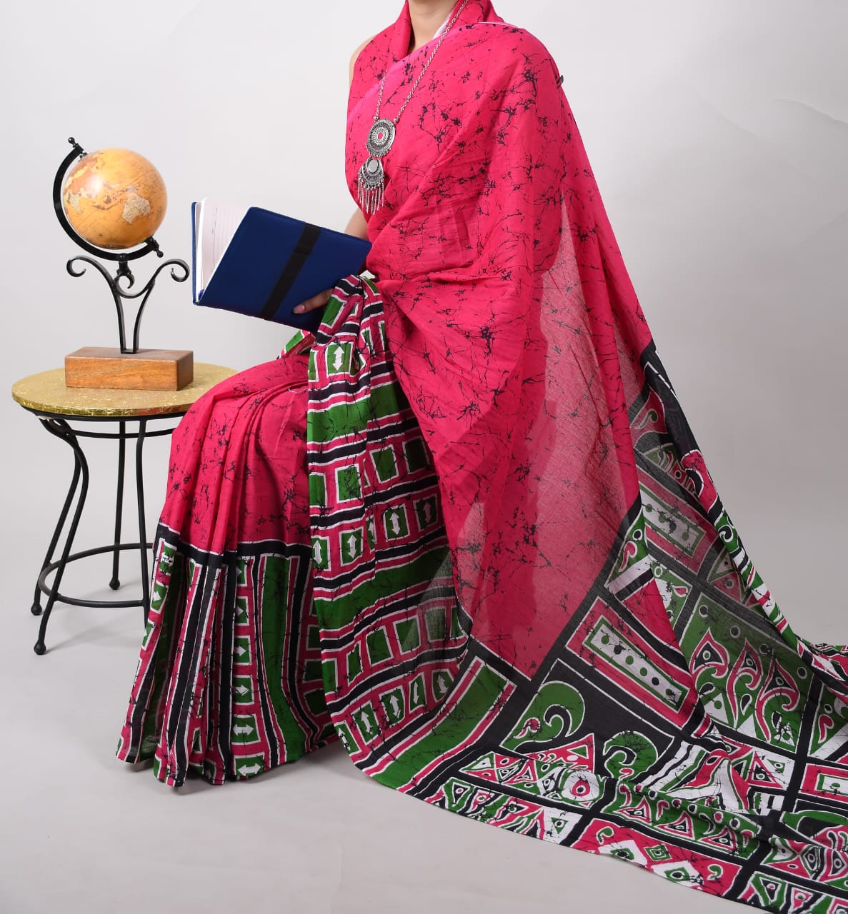 Khadi Saree in  Premium Design Print