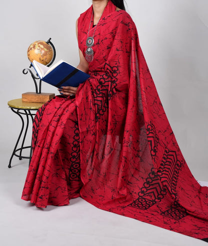 Khadi Saree in  Premium Design Print