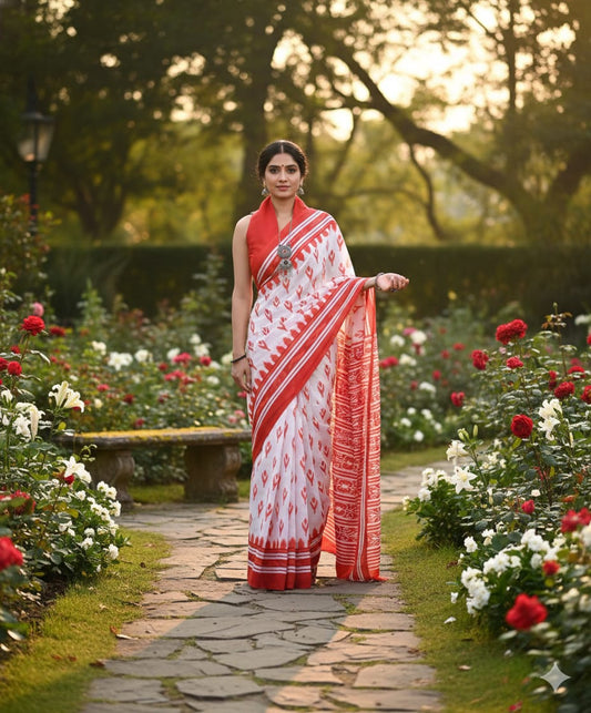 Authentic Jaipur Cotton Mulmul Saree