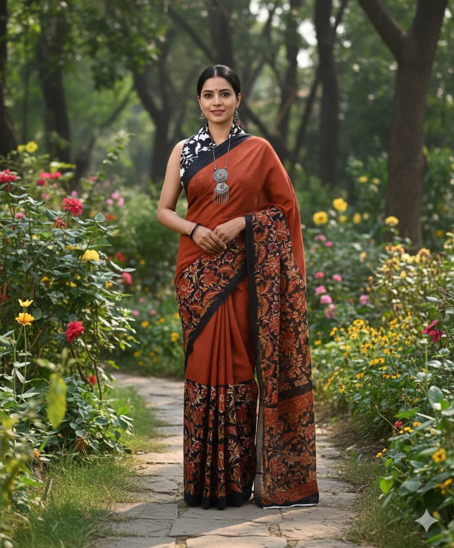 Authentic Jaipur Cotton Mulmul Saree