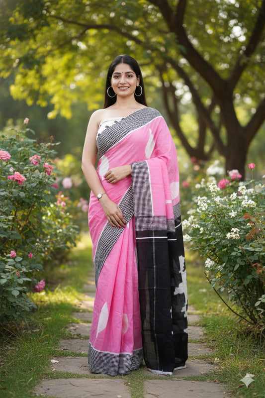 Authentic Jaipur Cotton Mulmul Saree