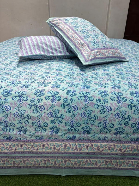 Premium South Cotton Murgan Fabric King Size Bedsheet