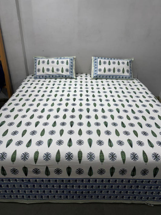 Premium South Cotton Murgan Fabric King Size Bedsheet