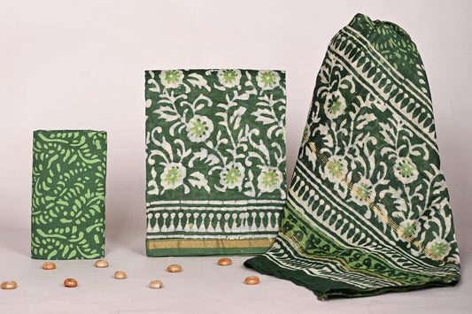 Chanderi Silk Suit Set