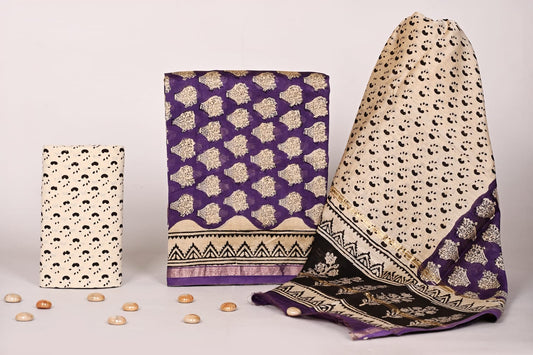 Chanderi Silk Suit Set