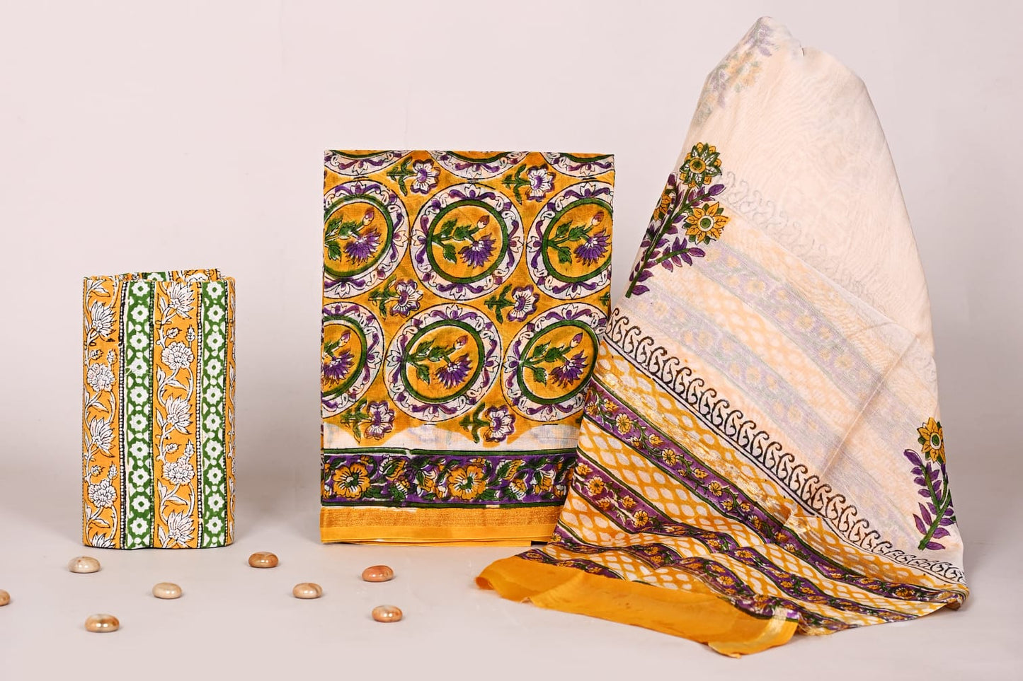 Chanderi Silk Suit Set
