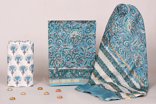 Chanderi Silk Suit Set