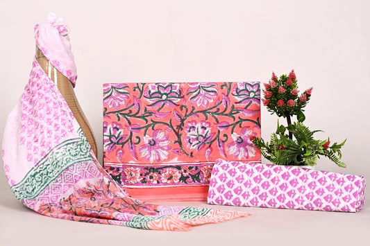 Breezy Summer Cotton Suits with Chiffon Dupatta