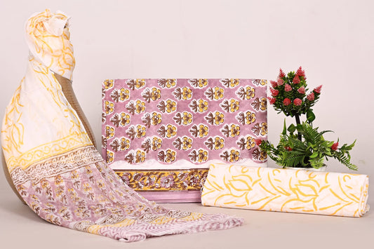 Buy Unstitched Cotton Suits Online India - Handcrafted Edition