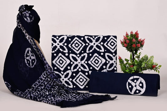 Buy Unstitched Cotton Suits Online India - Handcrafted Edition
