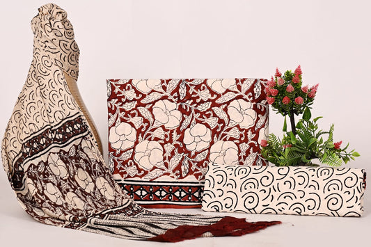 Breezy Summer Cotton Suits with Chiffon Dupatta