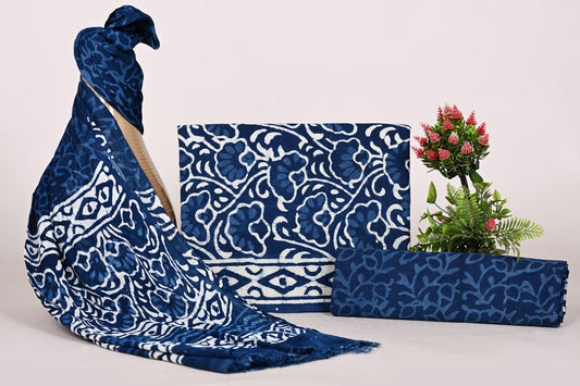 Buy Unstitched Cotton Suits Online India - Handcrafted Edition