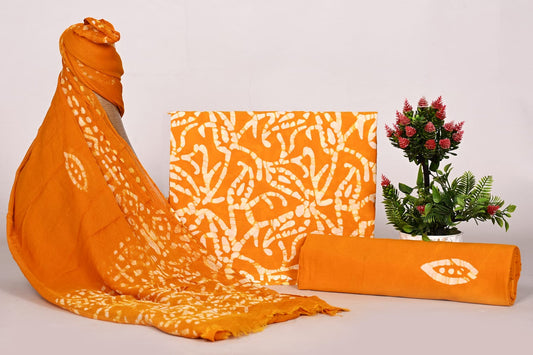 Comfort Daily Wear Cotton Suit with Chiffon Dupatta