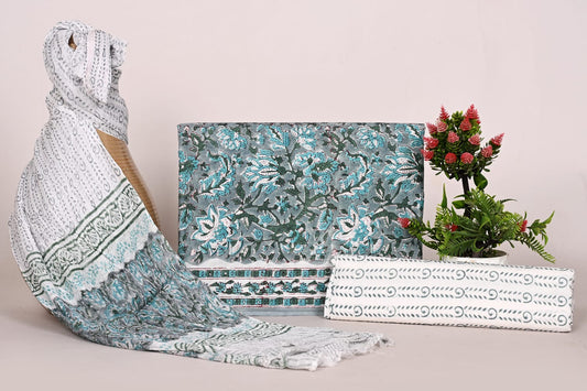 Breezy Summer Cotton Suits with Chiffon Dupatta
