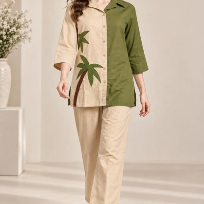 Women Co Ord Set Jaipuri Solid Dye