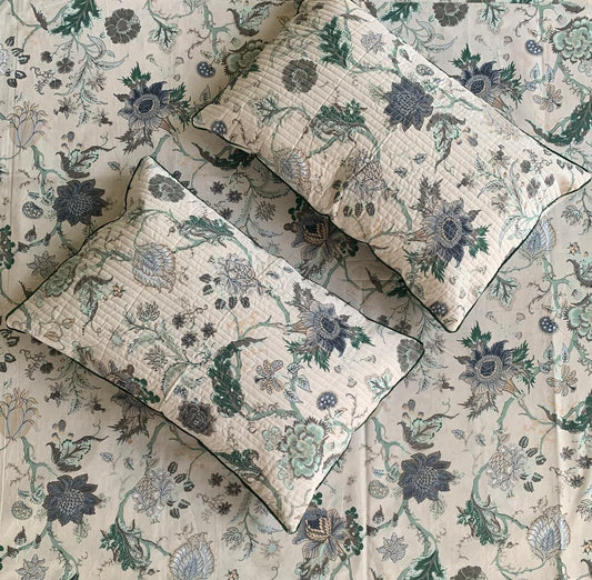 Premium South Cotton Murgan Fabric King Size Bedsheet