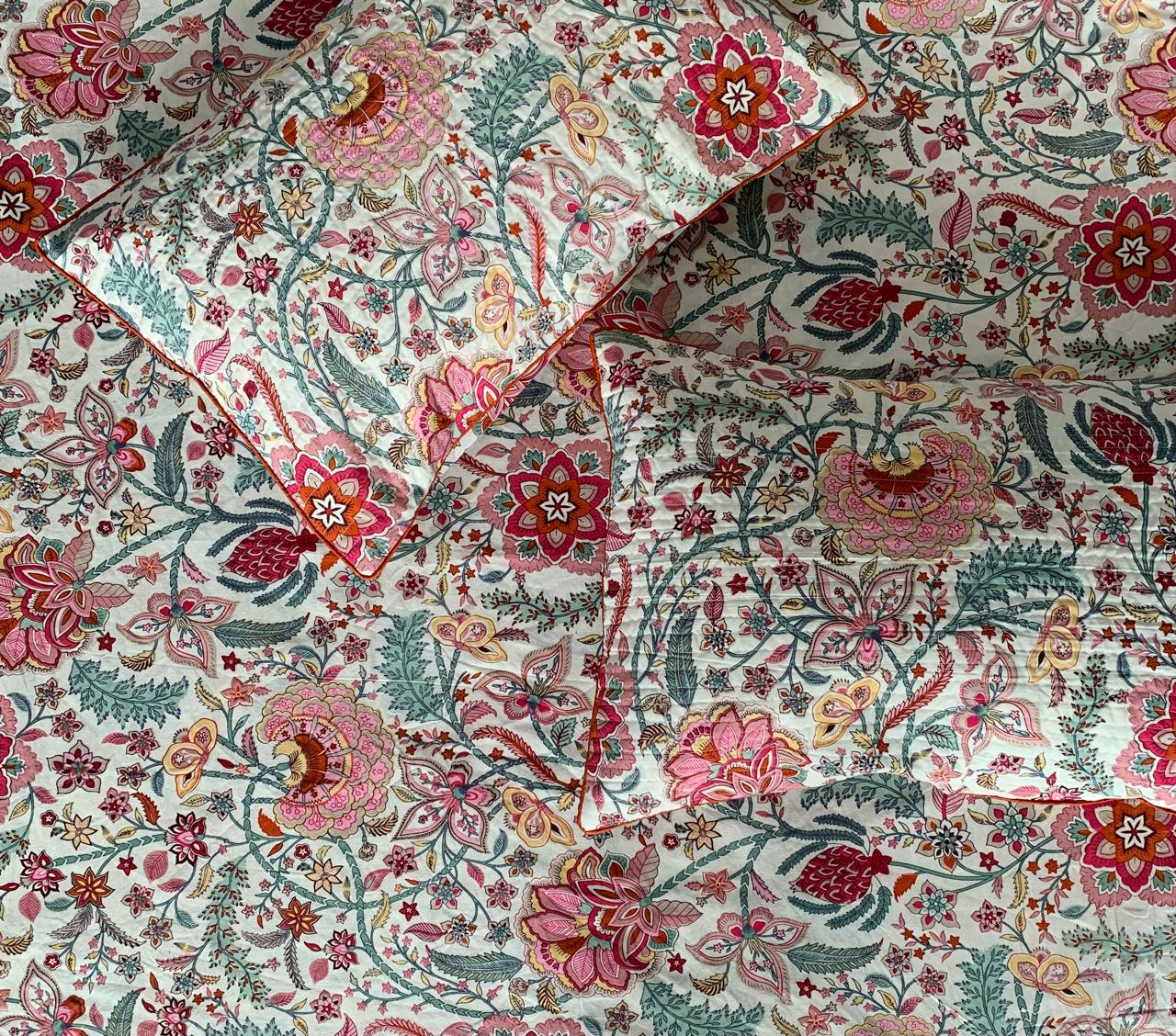 Premium South Cotton Murgan Fabric King Size Bedsheet