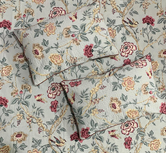 Premium South Cotton Murgan Fabric King Size Bedsheet