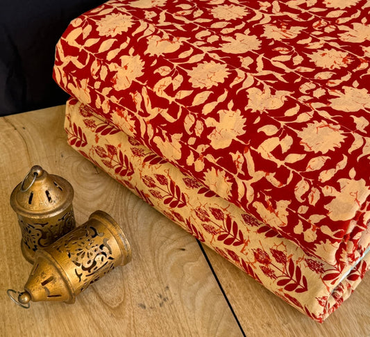Jaipuri Printed Cotton Dress Material Set for Women