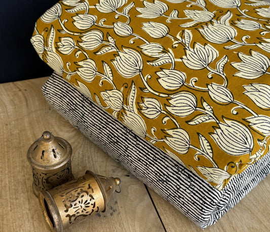 Jaipuri Printed Cotton Dress Material Set for Women