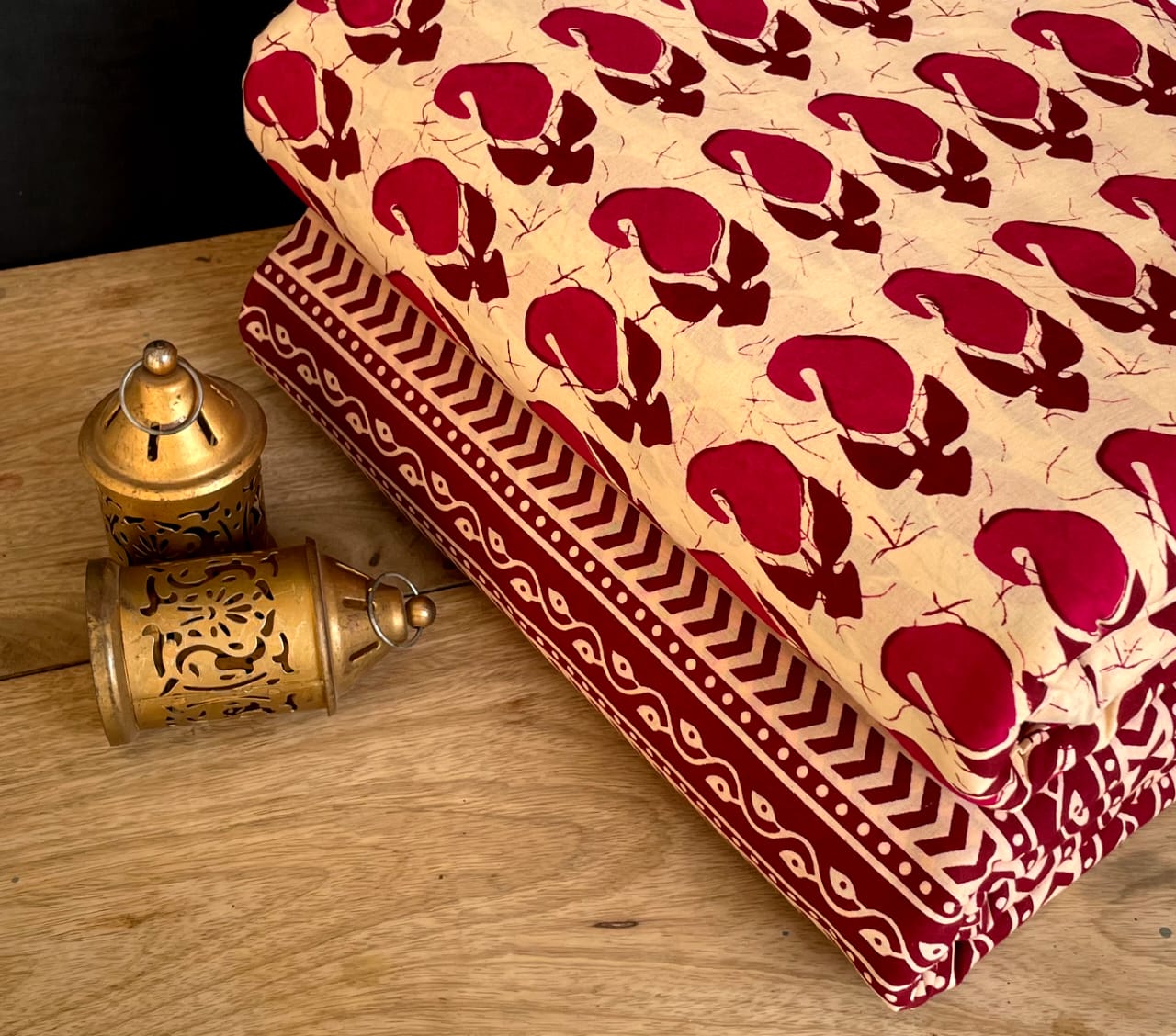 Jaipuri Printed Cotton Dress Material Set for Women