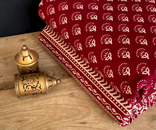 Jaipuri Printed Cotton Dress Material Set for Women