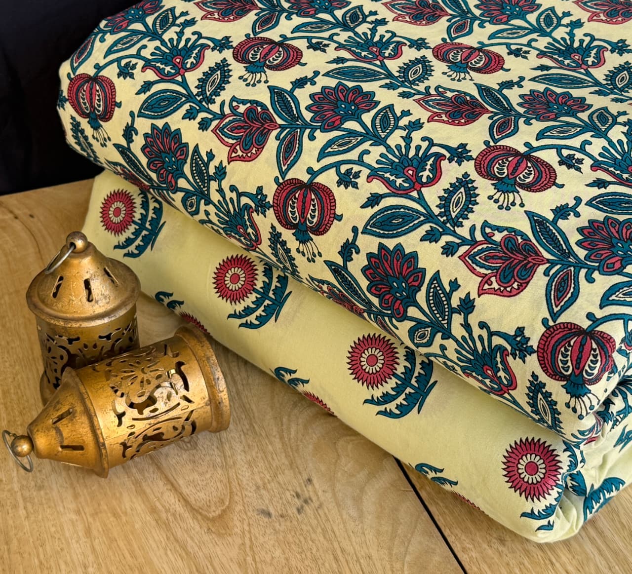 Jaipuri Printed Cotton Dress Material Set for Women