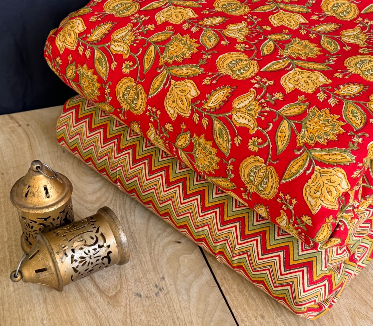 Jaipuri Printed Cotton Dress Material Set for Women