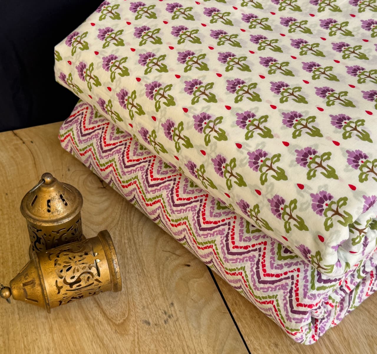 Jaipuri Printed Cotton Dress Material Set for Women