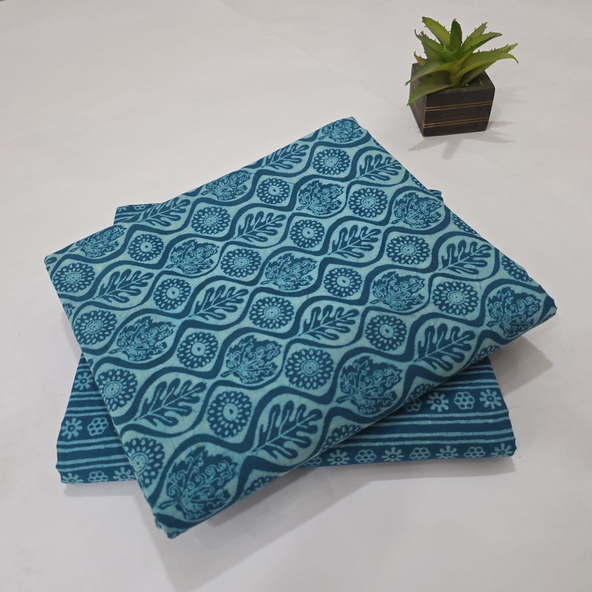 Cotton Hand Block Print Suit Set for Women