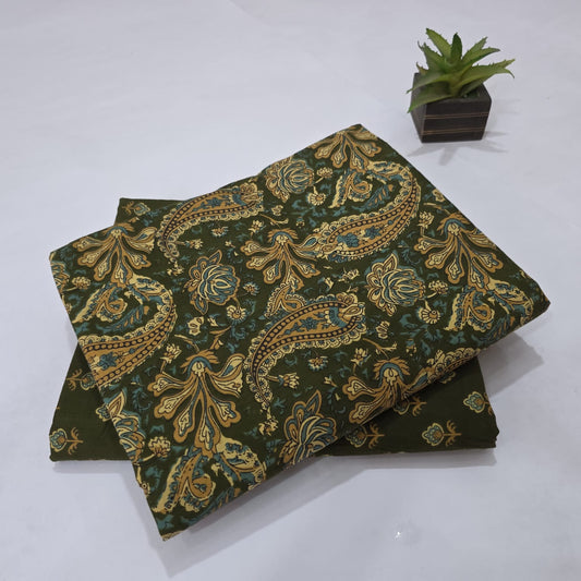 Cotton Unstitched Suit with Dupatta
