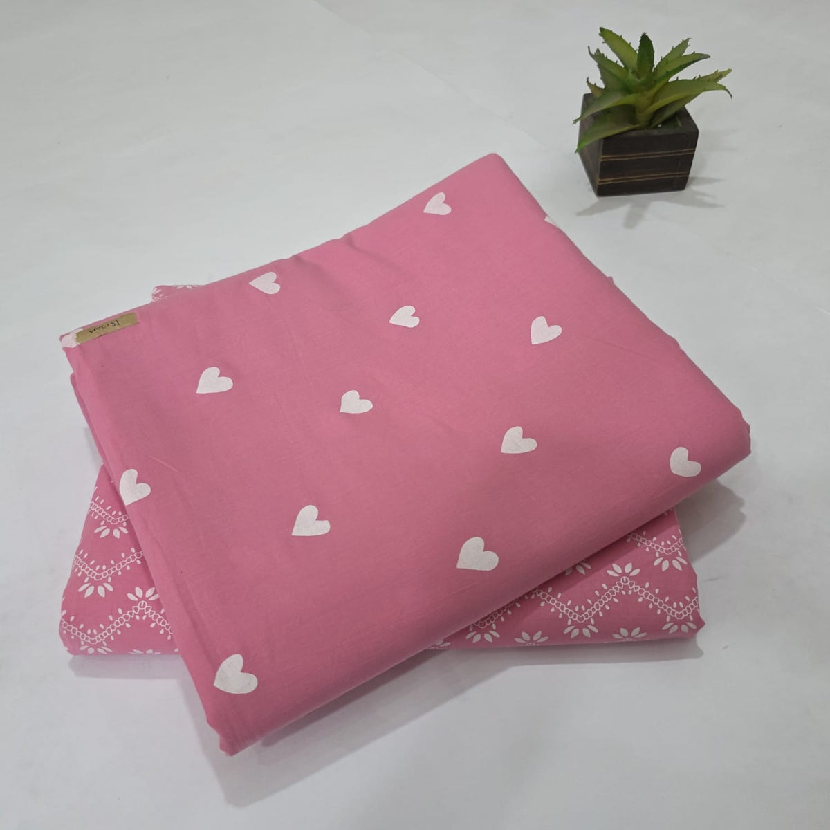 Cotton Unstitched Suit Set with Dupatta
