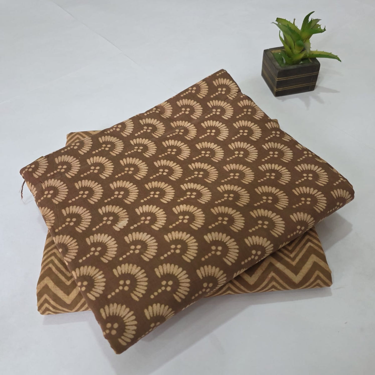 Cotton Unstitched Suit with Dupatta